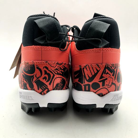 Nike Men's Alpha Menace 4 Shark SE Football Cleats Size 10 Red Black NWOB - Picture 8 of 11